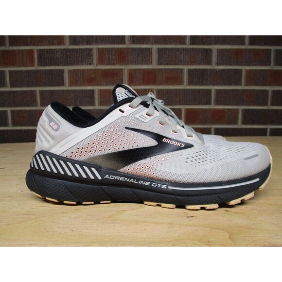 Brooks Womens Adrenaline GTS 22 1203531B035 Gray Running Shoes Sneakers 9 B - Picture 1 of 16